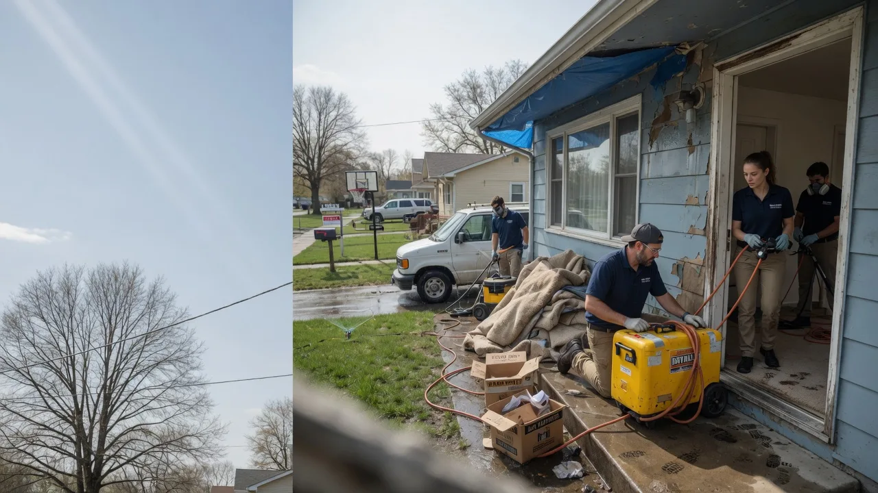 Basement Flood Cleanup in Saunemin, IL near me